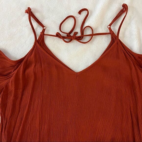 ROMPER! Mossimo Jumper Size L EUC like new Burnt Orange - Picture 5 of 7